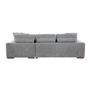 9624GY*22LRC 2-Piece Sectional with Right Chaise and Pull-out Bed - 9624GY*22LRC