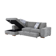 9624GY*2LC2R 2-Piece Sectional with Left Chaise and Pull-out Bed - 9624GY*2LC2R