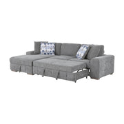 9624GY*2LC2R 2-Piece Sectional with Left Chaise and Pull-out Bed - 9624GY*2LC2R