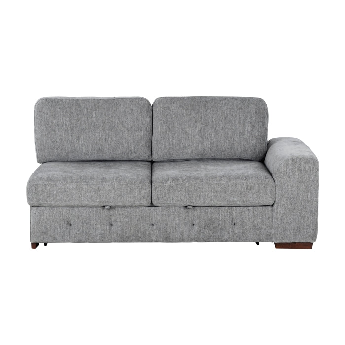 9624GY*2LC2R 2-Piece Sectional with Left Chaise and Pull-out Bed - 9624GY*2LC2R