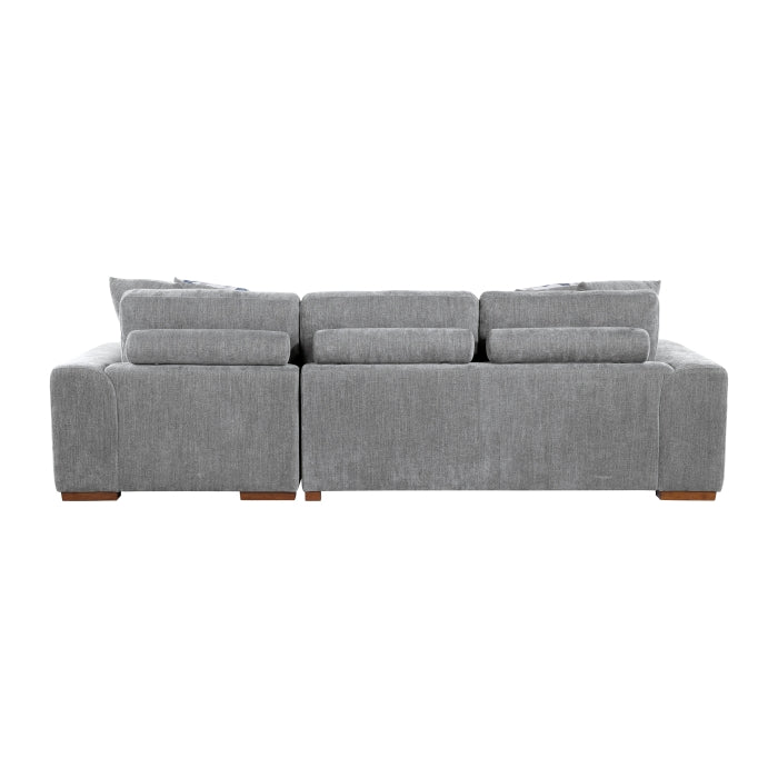 9624GY*32LRC 3-Piece Sectional with Right Chaise, Pull-out Bed and Ottoman - 9624GY*32LRC