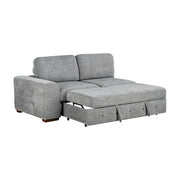 9624GY*32LRC 3-Piece Sectional with Right Chaise, Pull-out Bed and Ottoman - 9624GY*32LRC