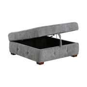 9624GY*32LRC 3-Piece Sectional with Right Chaise, Pull-out Bed and Ottoman - 9624GY*32LRC
