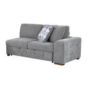 9624GY*3LC2R 3-Piece Sectional with Left Chaise, Pull-out Bed and Ottoman - 9624GY*3LC2R