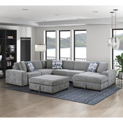 9624GY-4 Storage Ottoman - 9624GY-4