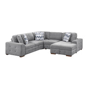 9624GY*42L1ACRC (4)4-Piece Sectional with Right Chaise and Pull-out Bed - 9624GY*42L1ACRC
