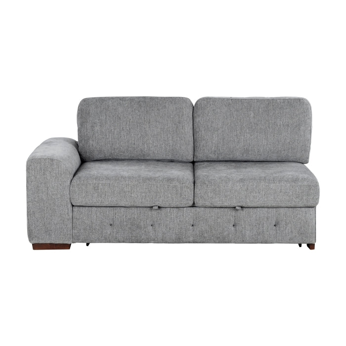 9624GY*42L1ACRC (4)4-Piece Sectional with Right Chaise and Pull-out Bed - 9624GY*42L1ACRC