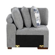 9624GY*42L1ACRC (4)4-Piece Sectional with Right Chaise and Pull-out Bed - 9624GY*42L1ACRC