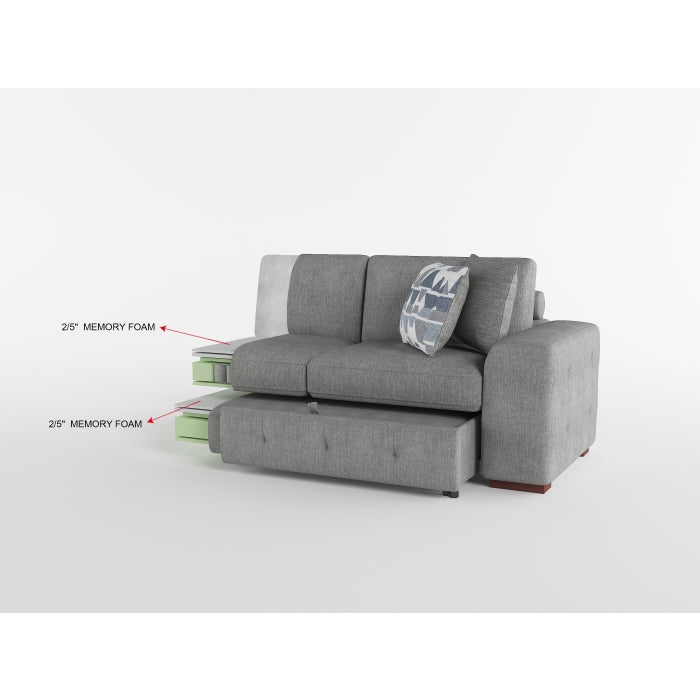 9624GY*42L1ACRC (4)4-Piece Sectional with Right Chaise and Pull-out Bed - 9624GY*42L1ACRC