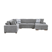 9624GY*42LRC 4-Piece Sectional with Right Chaise and Pull-out Bed - 9624GY*42LRC