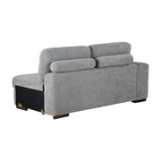 9624GY*42LRC 4-Piece Sectional with Right Chaise and Pull-out Bed - 9624GY*42LRC