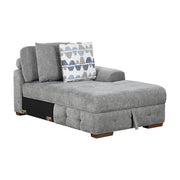9624GY*42LRC 4-Piece Sectional with Right Chaise and Pull-out Bed - 9624GY*42LRC