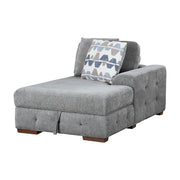 9624GY*42LRC 4-Piece Sectional with Right Chaise and Pull-out Bed - 9624GY*42LRC