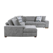 9624GY*42RLC 4-Piece Sectional with Left Chaise and Pull-out Bed - 9624GY*42RLC