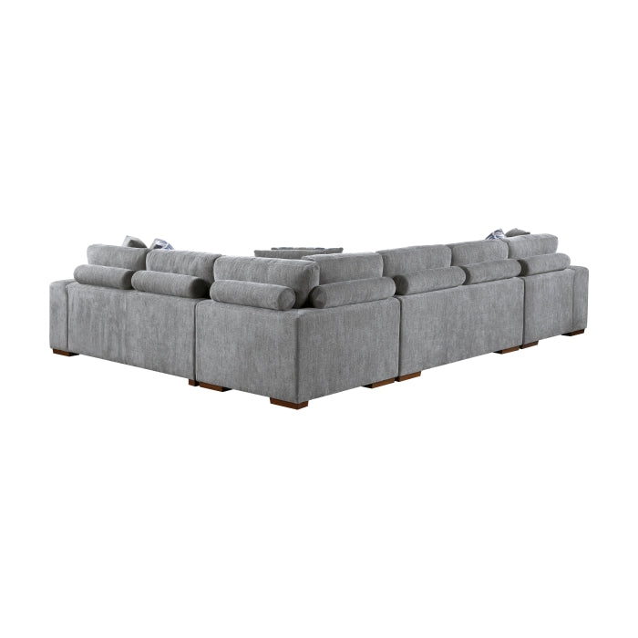 9624GY*42RLC 4-Piece Sectional with Left Chaise and Pull-out Bed - 9624GY*42RLC