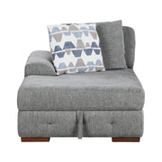 9624GY*42RLC 4-Piece Sectional with Left Chaise and Pull-out Bed - 9624GY*42RLC