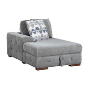 9624GY*42RLC 4-Piece Sectional with Left Chaise and Pull-out Bed - 9624GY*42RLC