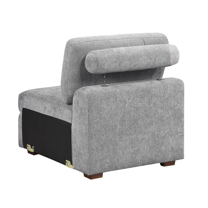 9624GY*52L1ACRC (5)5-Piece Sectional with Right Chaise and Pull-out Bed - 9624GY*52L1ACRC