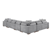9624GY*52L1ACRC (5)5-Piece Sectional with Right Chaise and Pull-out Bed - 9624GY*52L1ACRC