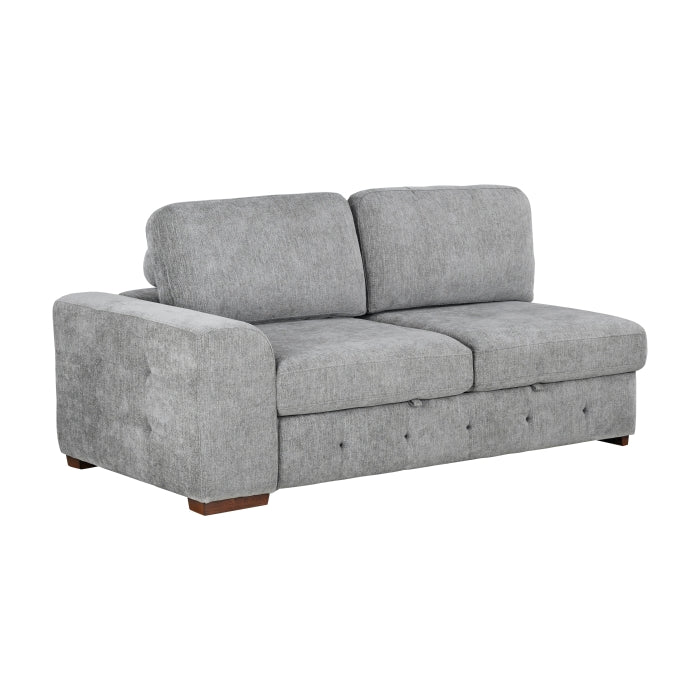9624GY*52L1ACRC (5)5-Piece Sectional with Right Chaise and Pull-out Bed - 9624GY*52L1ACRC