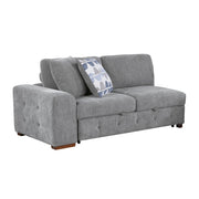 9624GY*52LRC 5-Piece Sectional with Right Chais, Pull-out Bed and Ottoman - 9624GY*52LRC
