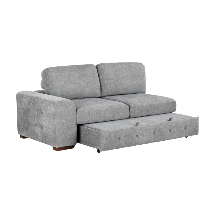 9624GY*52LRC 5-Piece Sectional with Right Chais, Pull-out Bed and Ottoman - 9624GY*52LRC