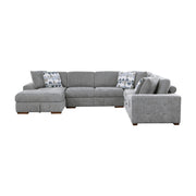 9624GY*5LC2R 5-Piece Sectional with Left Chaise, Pull-out Bed and Ottoman - 9624GY*5LC2R