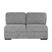 9624GY*5LC2R 5-Piece Sectional with Left Chaise, Pull-out Bed and Ottoman - 9624GY*5LC2R