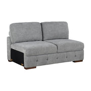 9624GY*5LC2R 5-Piece Sectional with Left Chaise, Pull-out Bed and Ottoman - 9624GY*5LC2R