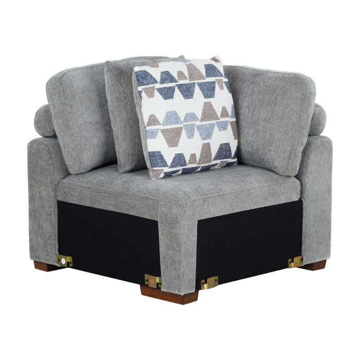 9624GY*5LC2R 5-Piece Sectional with Left Chaise, Pull-out Bed and Ottoman - 9624GY*5LC2R