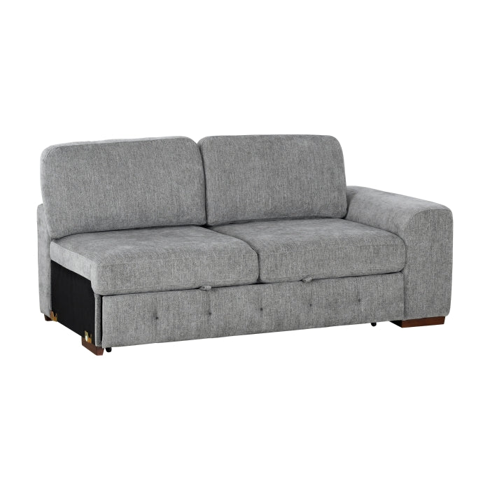 9624GY*5LC2R 5-Piece Sectional with Left Chaise, Pull-out Bed and Ottoman - 9624GY*5LC2R