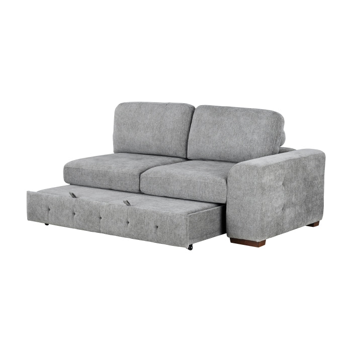 9624GY*5LC2R 5-Piece Sectional with Left Chaise, Pull-out Bed and Ottoman - 9624GY*5LC2R