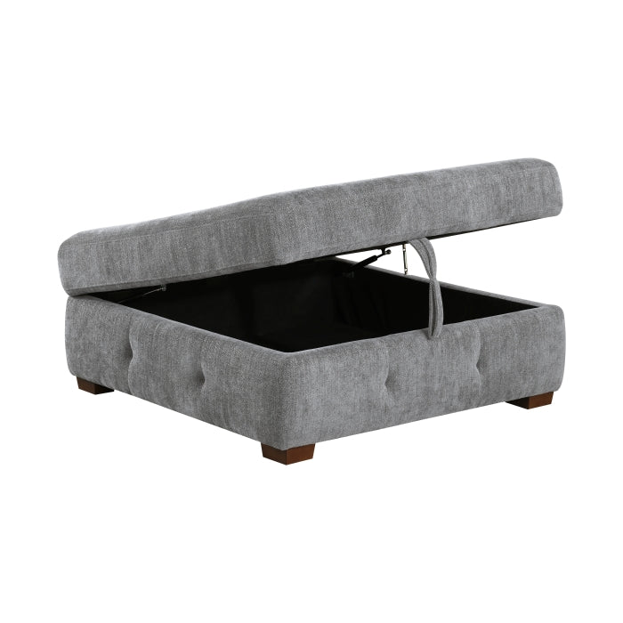 9624GY*5LC2R 5-Piece Sectional with Left Chaise, Pull-out Bed and Ottoman - 9624GY*5LC2R