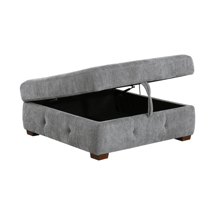 9624GY*62L1ACRCOT (6)6-Piece Sectional with Right Chaise, Pull-out Bed and Ottoman - 9624GY*62L1ACRCOT