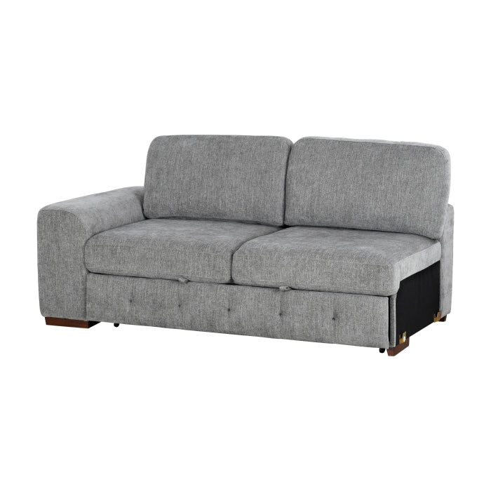 9624GY*62L1ACRCOT (6)6-Piece Sectional with Right Chaise, Pull-out Bed and Ottoman - 9624GY*62L1ACRCOT