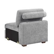9624GY-AC Armless Chair - 9624GY-AC