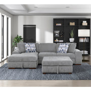 9624GY-LC Left Side Chaise with Hidden Storage - 9624GY-LC