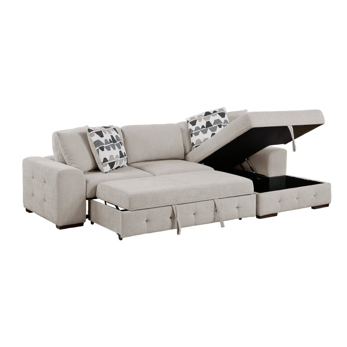 9624TP*22LRC 2-Piece Sectional with Right Chaise and Pull-out Bed - 9624TP*22LRC