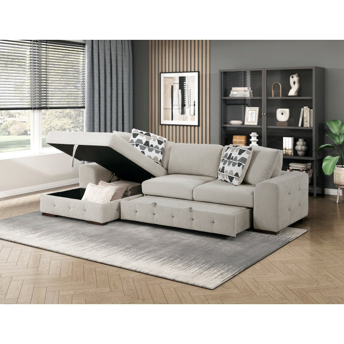9624TP*2LC2R 2-Piece Sectional with Left Chaise and Pull-out Bed - 9624TP*2LC2R