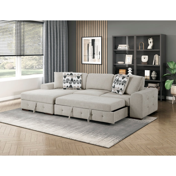 9624TP*2LC2R 2-Piece Sectional with Left Chaise and Pull-out Bed - 9624TP*2LC2R