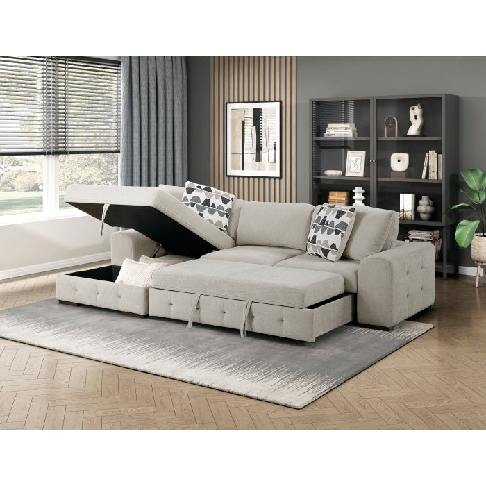 9624TP*2LC2R 2-Piece Sectional with Left Chaise and Pull-out Bed - 9624TP*2LC2R
