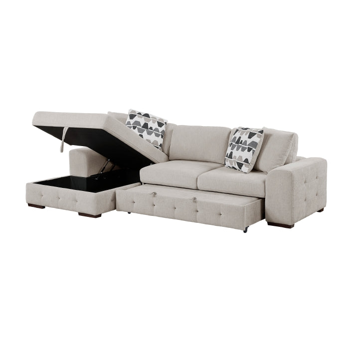 9624TP*2LC2R 2-Piece Sectional with Left Chaise and Pull-out Bed - 9624TP*2LC2R