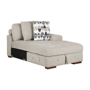 9624TP*32LRC 3-Piece Sectional with Right Chaise, Pull-out Bed and Ottoman - 9624TP*32LRC