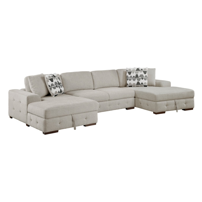 9624TP*3LCRC (3)3-Piece Sectional with Left and Right Chaise - 9624TP*3LCRC