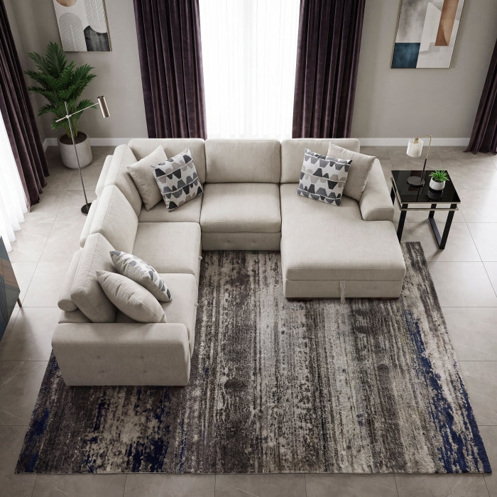 9624TP*42L1ACRC (4)4-Piece Sectional with Right Chaise and Pull-out Bed - 9624TP*42L1ACRC