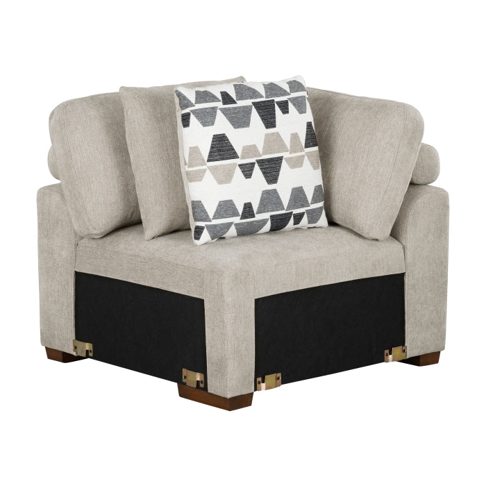 9624TP*42LRC 4-Piece Sectional with Right Chaise and Pull-out Bed - 9624TP*42LRC