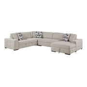 9624TP*42LRC 4-Piece Sectional with Right Chaise and Pull-out Bed - 9624TP*42LRC