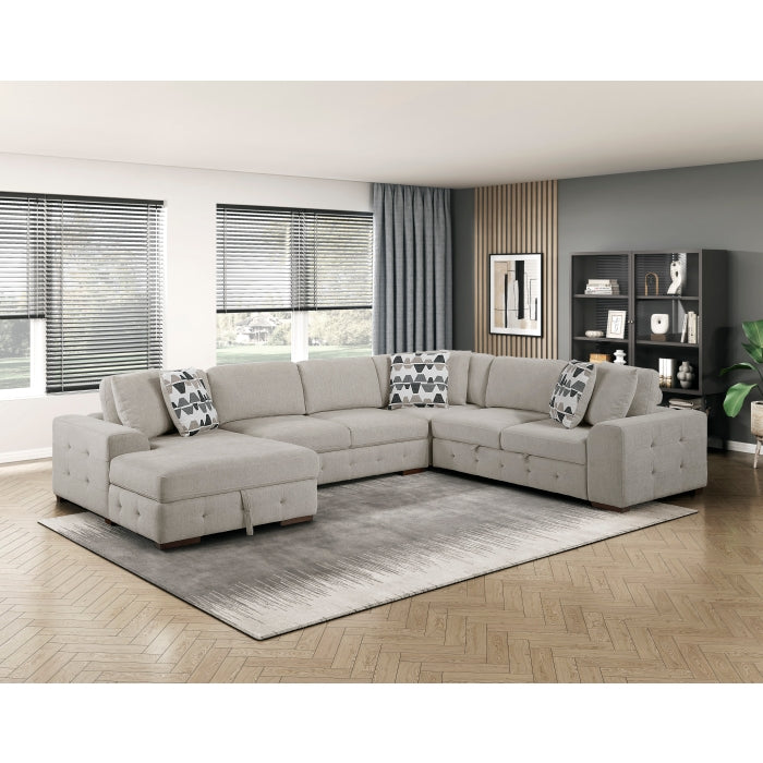 9624TP*42RLC 4-Piece Sectional with Left Chaise and Pull-out Bed - 9624TP*42RLC