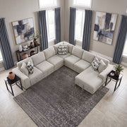 9624TP*52L1ACRC (5)5-Piece Sectional with Right Chaise and Pull-out Bed - 9624TP*52L1ACRC