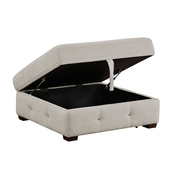 9624TP*52LRC 5-Piece Sectional with Right Chaise, Pull-out Bed and Ottoman - 9624TP*52LRC